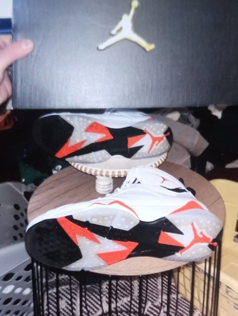 Jordan 7 Retro OG White Infrared Size 11 Men Item 10
